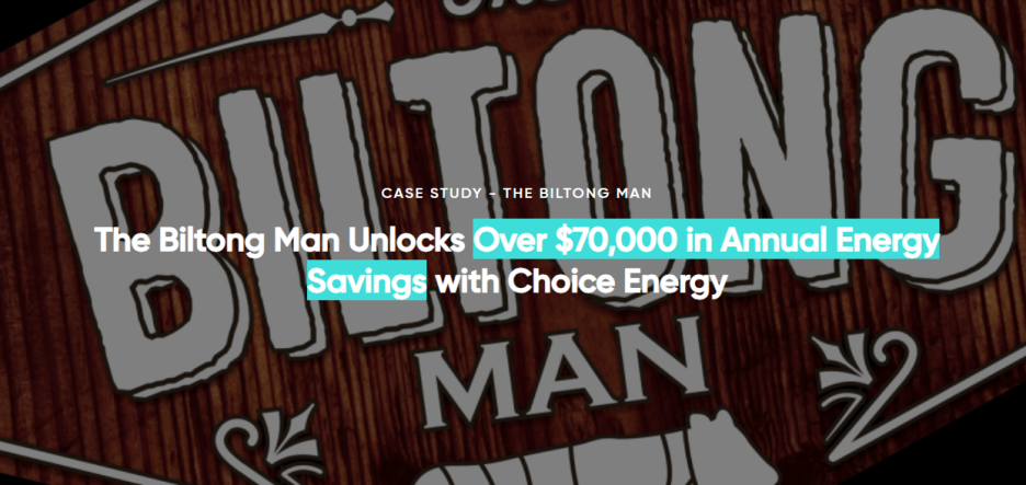 The biltong man case study